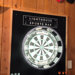 lighthouse sports bar dart backboard